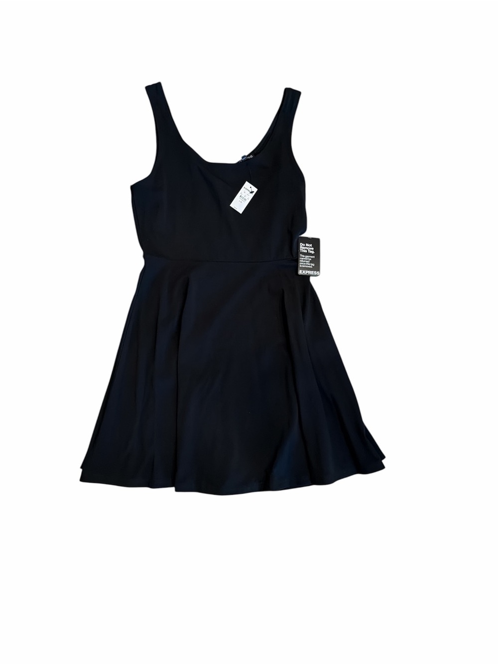 Express Sleeveless Black Shift Dress